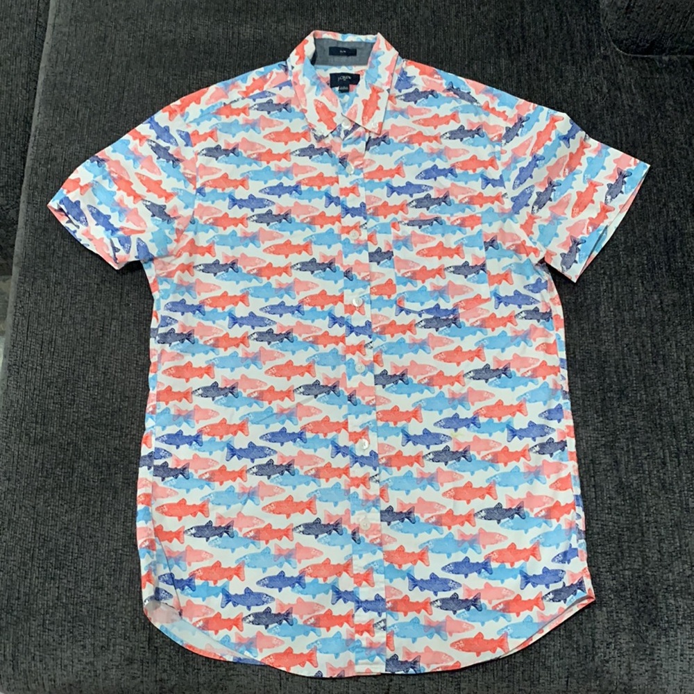 JCREW short sleeve button-up